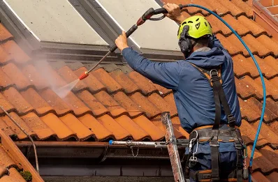 Démoussage et hydrofuge de toiture à Montagnieu